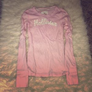 Hollister Long Sleeve Shirt Pink XS